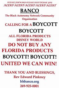 Image result for Boycott Florida. Sign