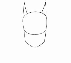 Image result for How to Draw Batman Head