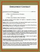 Image result for Employee Contract Agreement Sample