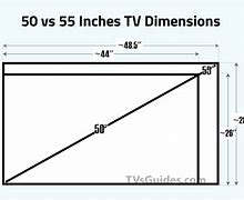 Image result for How Wide Is a 50 Inch TV