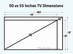 Image result for 50 Inch TV vs 55-Inch