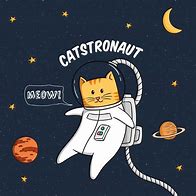 Image result for Astronaut Cat Drawing