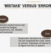 Image result for Difference Between Mistake and Error