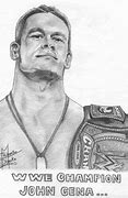 Image result for Painting Cartoon WWE Championship Tittle John Cena
