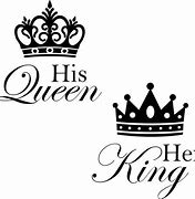 Image result for King and Queen Crown Silhouette