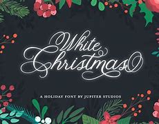 Image result for White Christmas Font