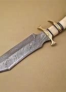 Image result for Damascus Steel Bowie Knives