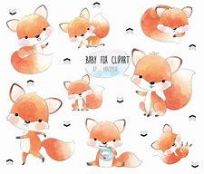 Image result for Cute Baby Fox Clip Art