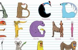 Image result for Letters Turned into Animals
