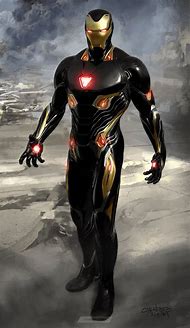 Image result for Iron Man Black and Gold Armor