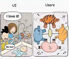 Image result for UI vs UX Meme