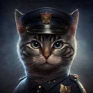 Image result for Police Officer Cat