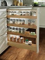 Image result for Kitchen Cabinets Pull Out Spice Rack
