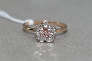 Image result for Pink Argyle Diamonds in Rose Gold Ring
