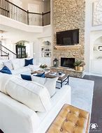 Image result for Living Room Layout with TV Next to Fireplace