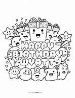 Image result for Happy Birthday Wyatt Coloring Page