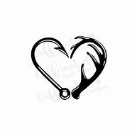 Image result for Fish Hook with Heart Hanging From It Drawing