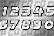 Image result for Number Fonts 1999