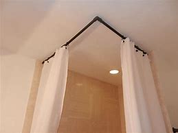 Image result for DIY Corner Curtain Rod