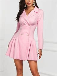 Image result for Pleated Blazer Dress