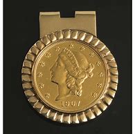 Image result for Gold Coin Money Clips for Men