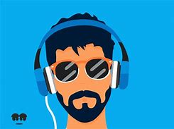 Image result for animation headphone music