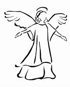 Image result for Angel Sitting Drawing Outline