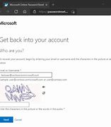 Image result for Password Reset Text From Microsoft