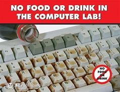 Image result for No Food in the Computer Lab