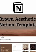 Image result for Brown Aesthetic Notion