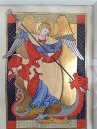 Image result for Illuminated Saint Michael