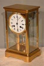 Image result for Glass Mantel Clocks