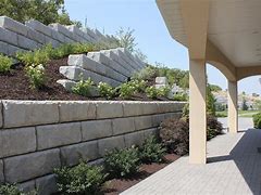 Image result for Stone Retaining Wall Detail