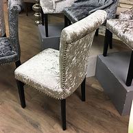 Image result for Crushed Velvet Dining Chairs