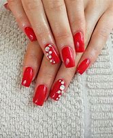 Image result for Gel Nails French Red