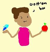 Image result for Cartoon Character Saying I Got a Pen I Got a Apple Monster