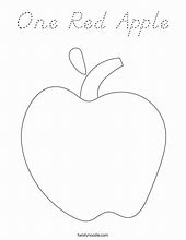 Image result for Red Apple Coloring Page