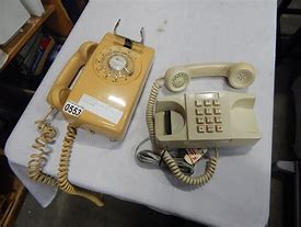 Image result for Antique Rotary Phone with Push Button Switches