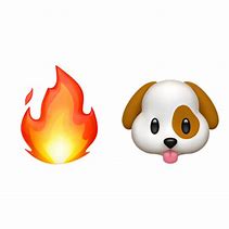 Image result for Fire Dog Emoji