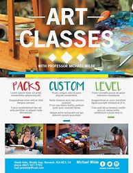 Image result for Art Class Flyer Template