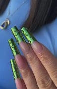 Image result for Green Chrome Nails