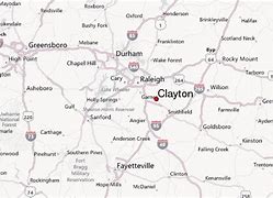 Image result for Map of Clayton North Carolina