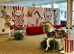 Image result for Carnival Backdrop with Elephant and Unicorn