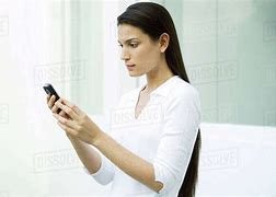 Image result for Model Looking at Phone