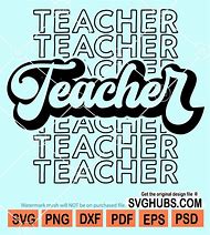 Image result for Teacher Word SVG