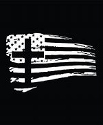 Image result for American Flag with Cross Silhouette
