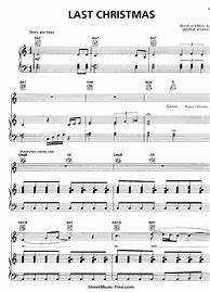 Image result for Last Christmas Piano Sheet Music