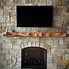 Image result for Rustic Stone Fireplace with Mantel