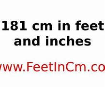 Image result for 181 Cm in Feet
