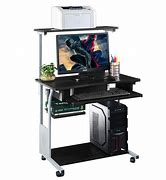 Image result for Small Computer Stand for Under Cabinets